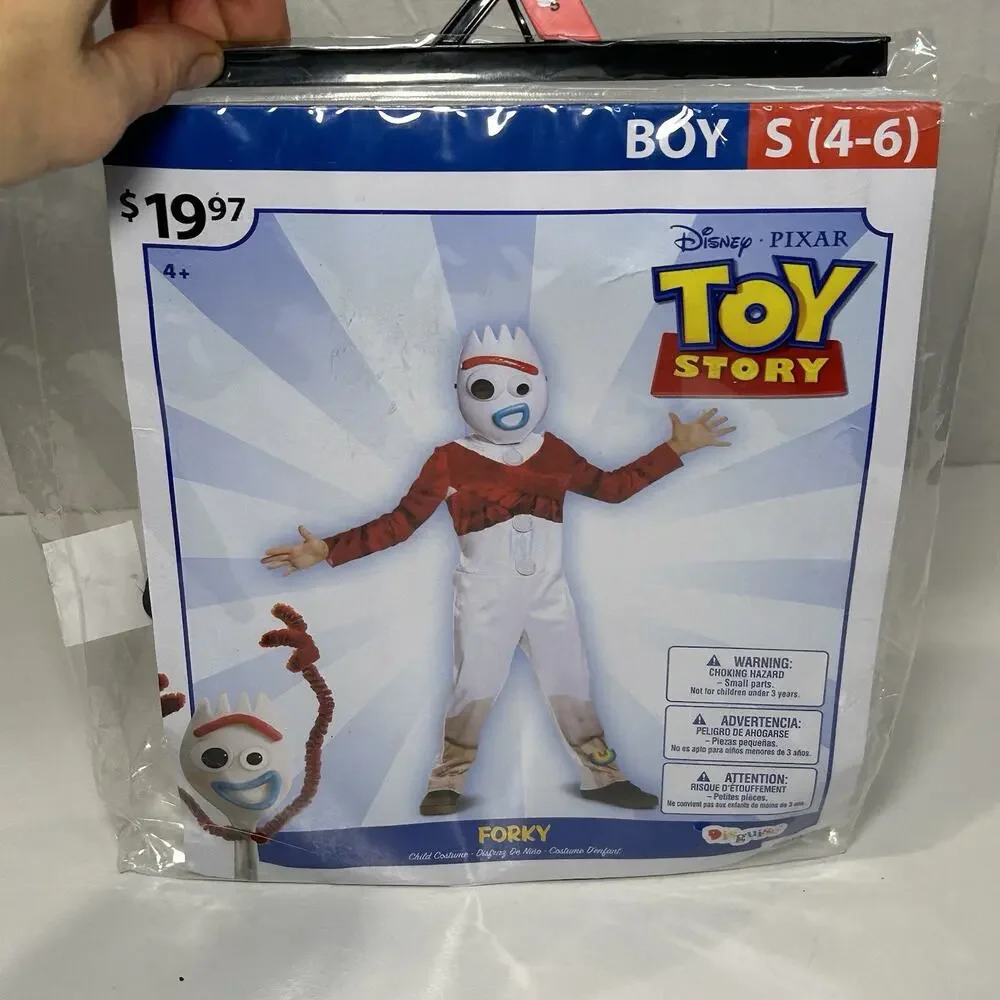 Disney Pixar Toy Story Halloween Costume “Forky” Boys Size Small (4-6) New - Picture 1 of 4